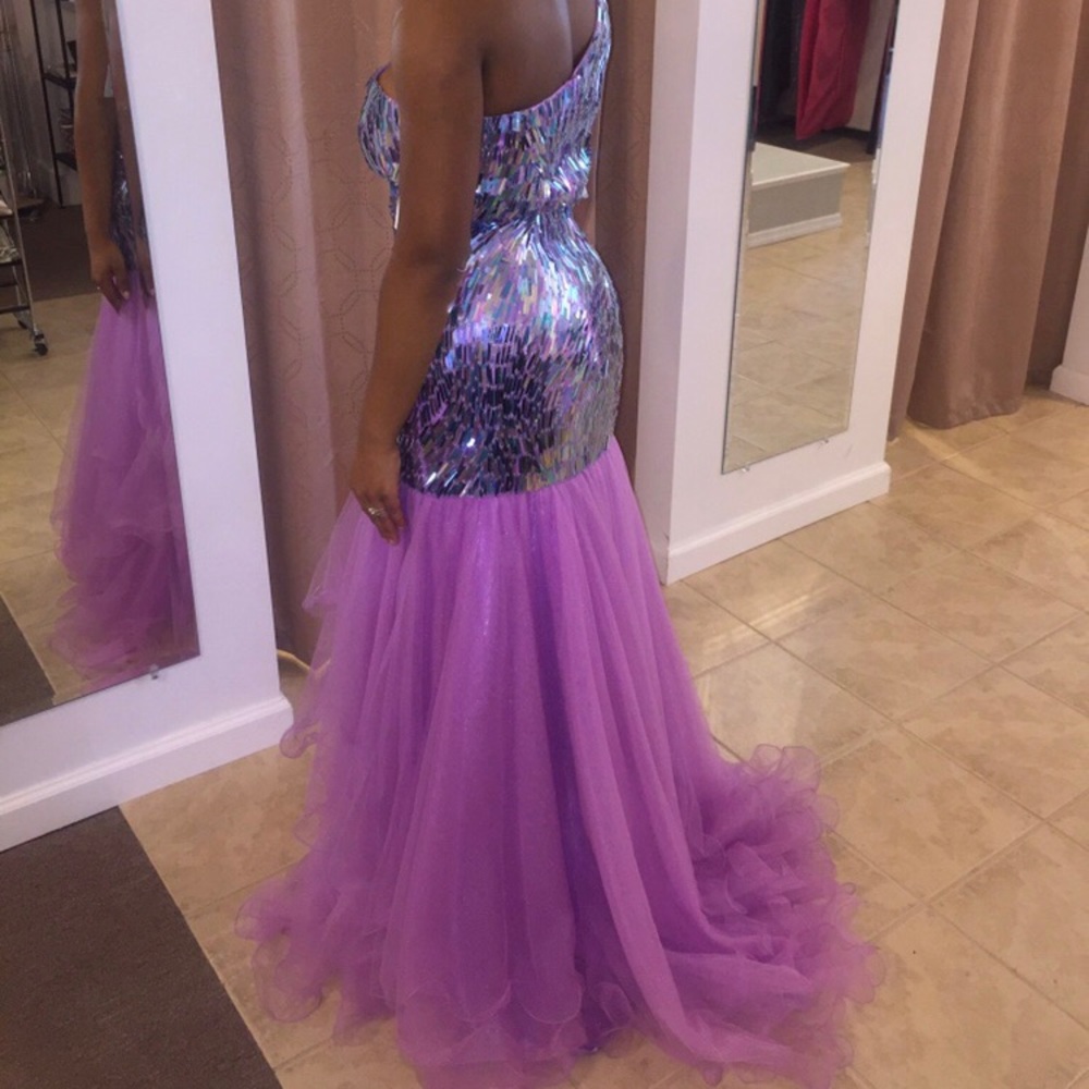 Sherri Hill Beaded Purple Dress , Prom , Pageant